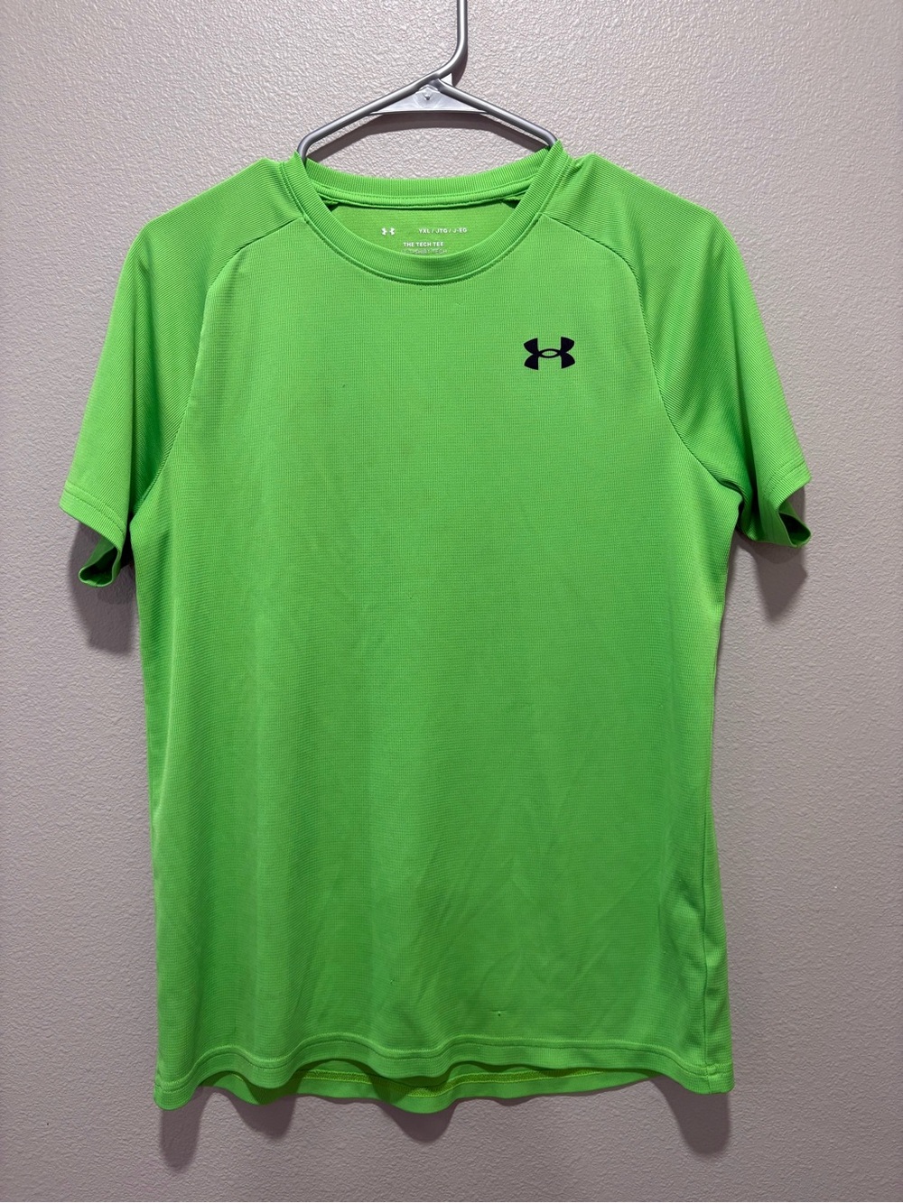 Under Armour Kids Short Sleeve Tee - Lime Green XXL